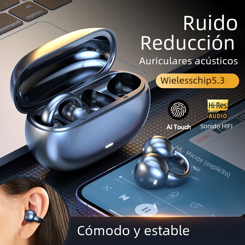 Auriculares Bluetooth de Conducción Ósea M55 para Deportes