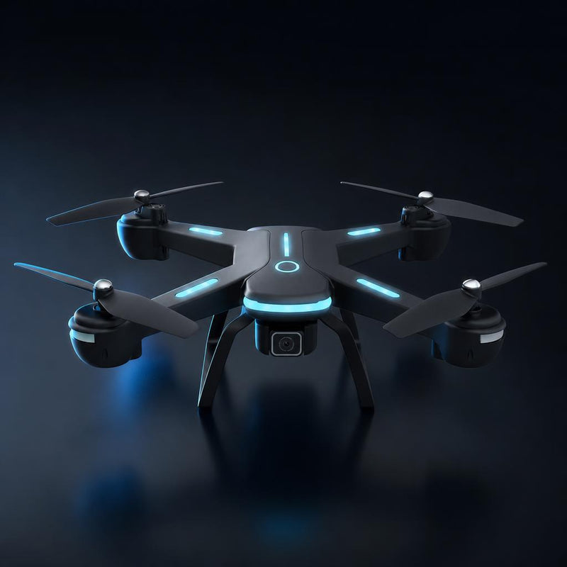 NanoTech · Dron JY03 con cámara HD 1080P, luces LED y 2 baterías