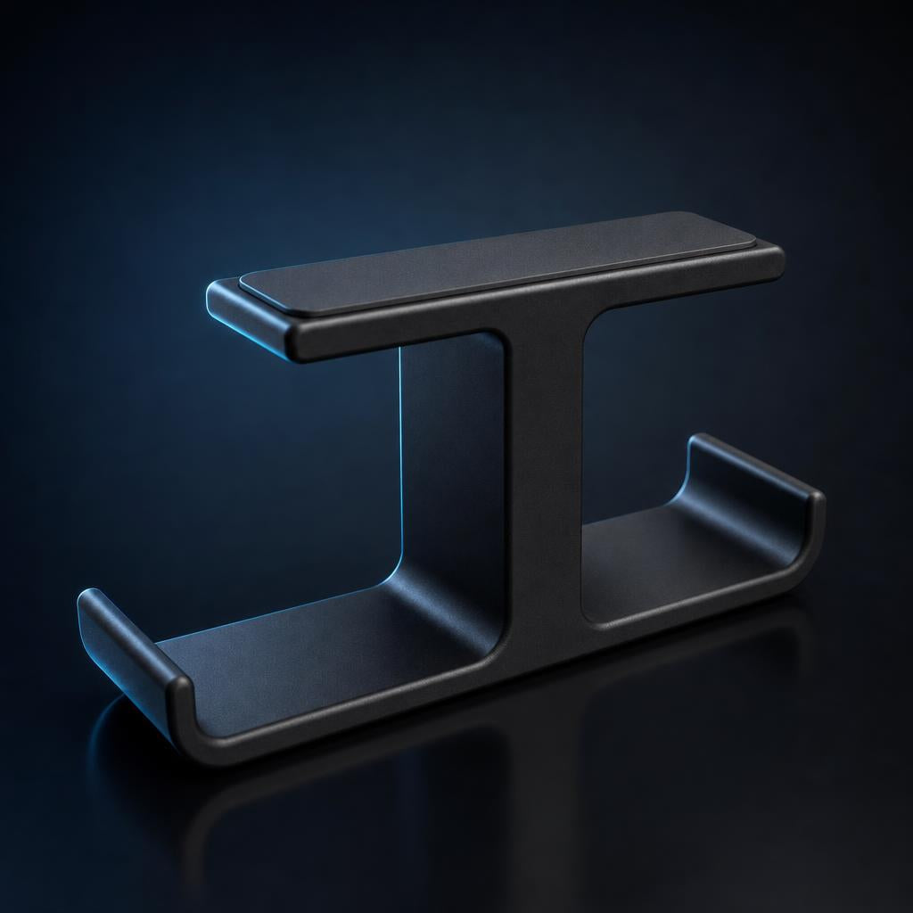 NanoTech · Soporte doble de aluminio para audífonos bajo el escritorio · vista 2