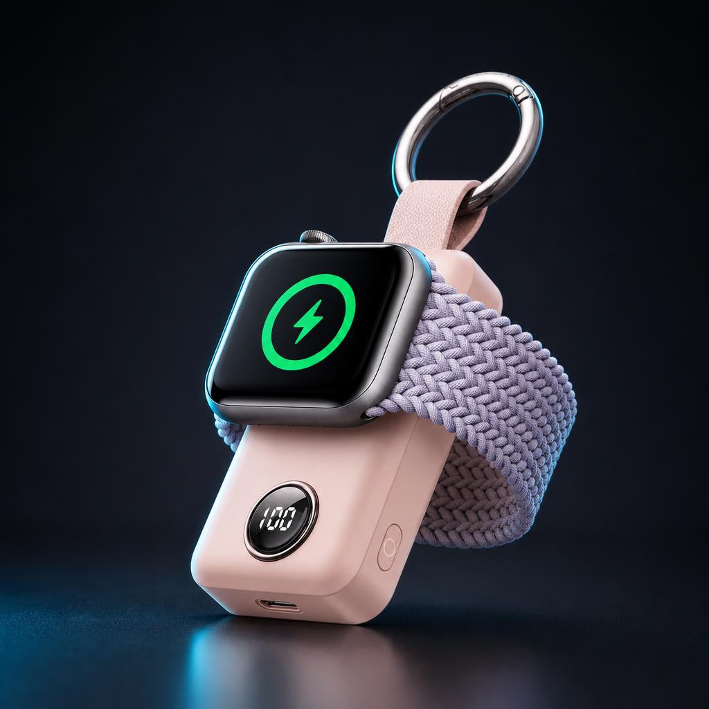 NanoTech · Batería portátil llavero para Apple Watch 2000 mAh – Rosa