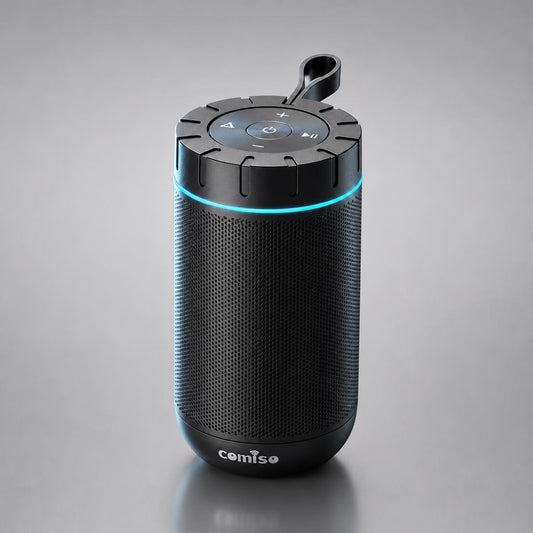 NanoTech Ti · Bocina Bluetooth resistente al agua con sonido 360° y 24 h de batería