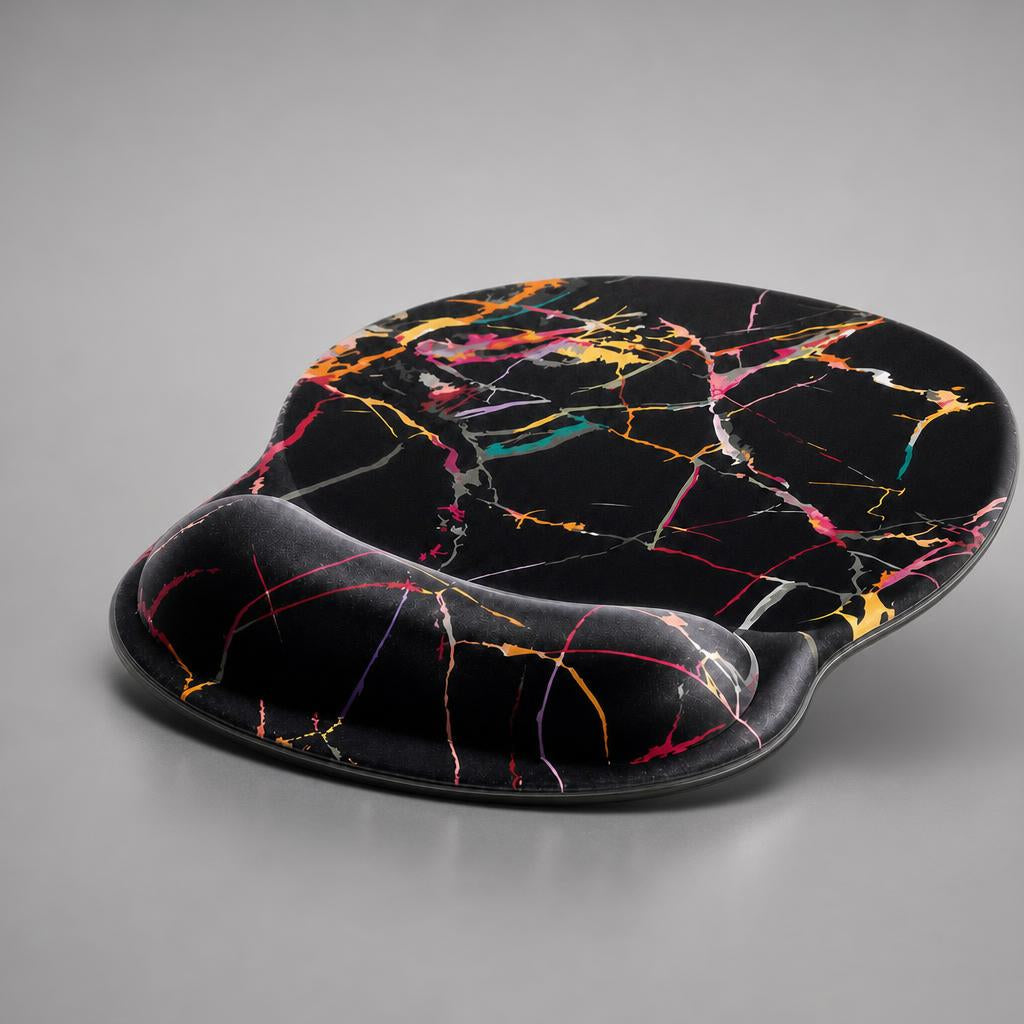 NanoTech Ti · Mouse pad ergonómico con reposamuñecas de gel – Mármol negro · vista 2