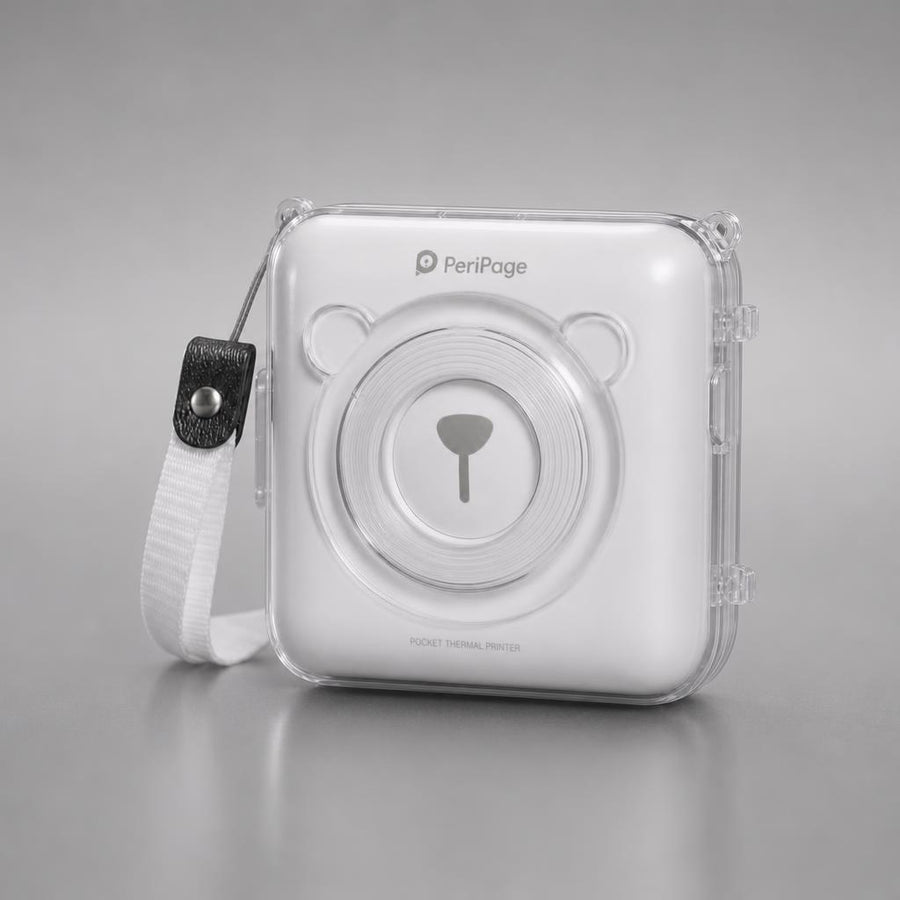 Mini Bliuetooth Wireless Thermal Printer Paper Sticker Label Printer ...
