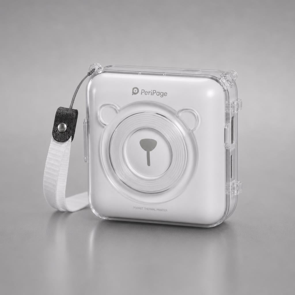 Mini Bliuetooth Wireless Thermal Printer Paper Sticker Label Printer ...