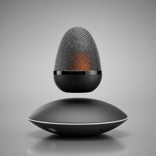 NanoTech Ti · Bocina Bluetooth levitante con suspensión magnética