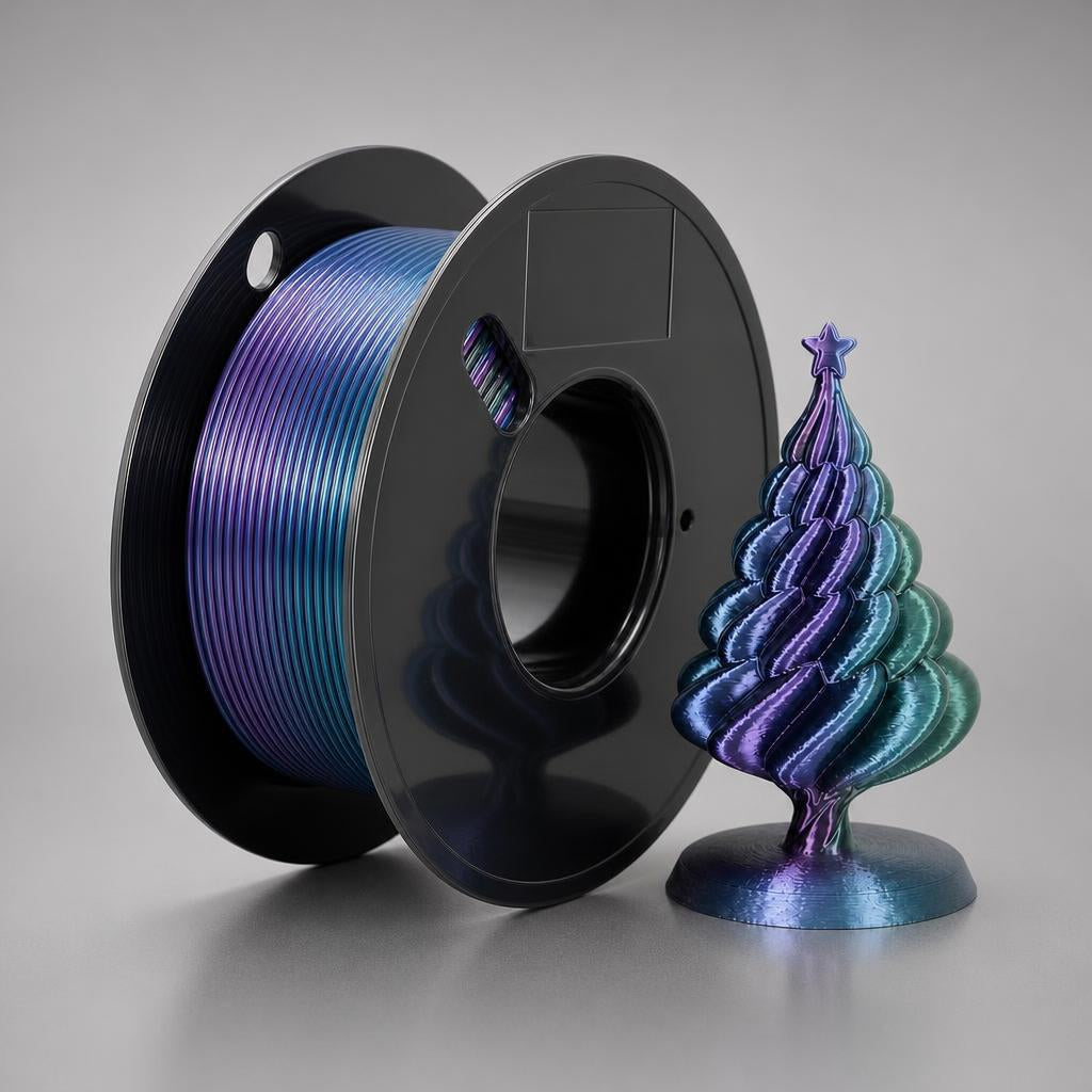 NanoTech Ti · Filamento PLA Silk tricolor para impresora y pluma 3D – 200 g · vista 2