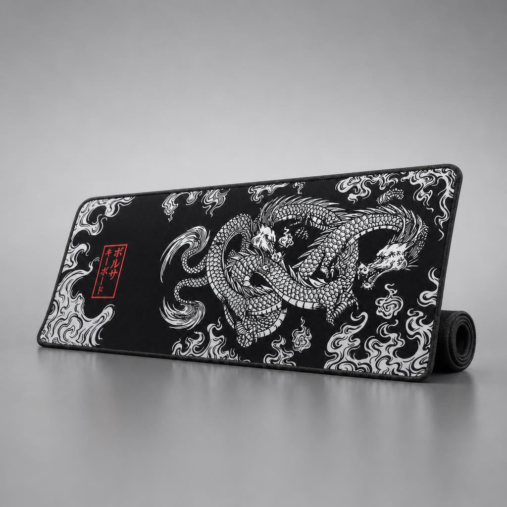 NanoTech Ti · Mouse pad XXL Dragón japonés para escritorio