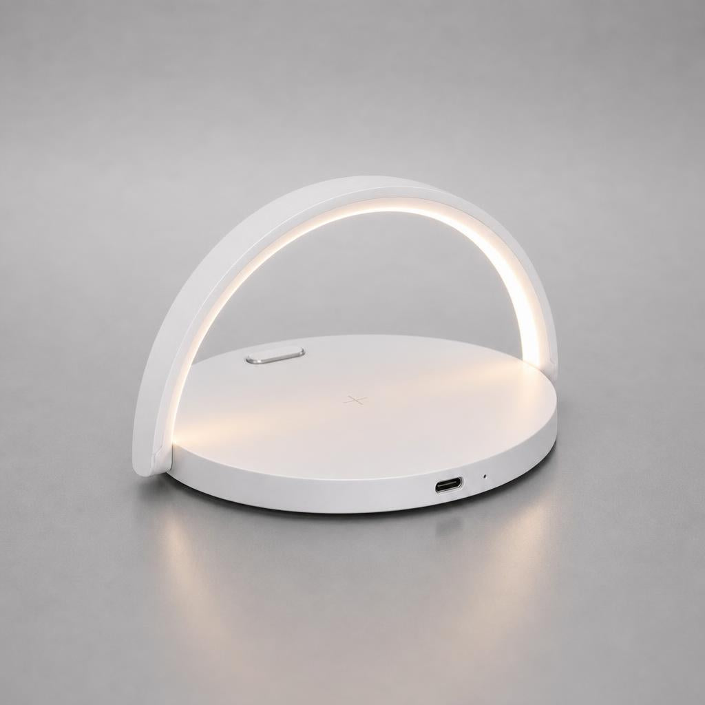 NanoTech Ti · Lámpara LED de mesa con cargador inalámbrico Qi de 10W · vista 2