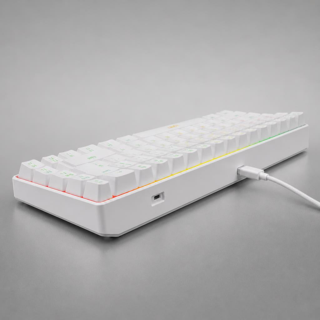 NanoTech Ti · Teclado gamer compacto de 68 teclas con 20 efectos RGB · vista 2