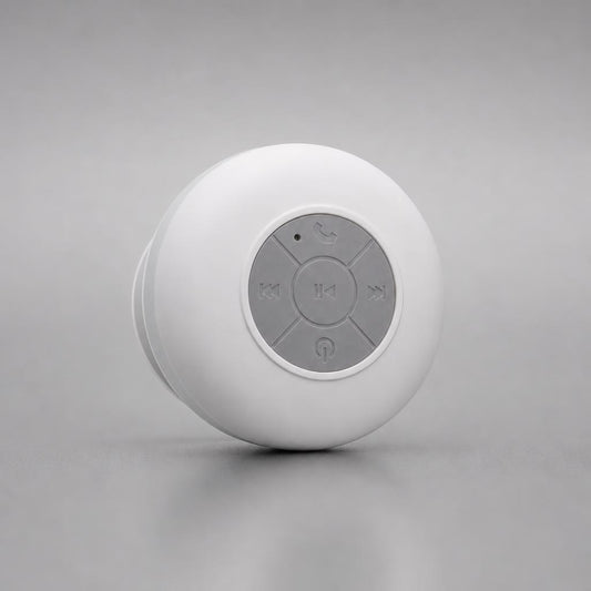 NanoTech Ti · Bocina Bluetooth para regadera resistente al agua con ventosa