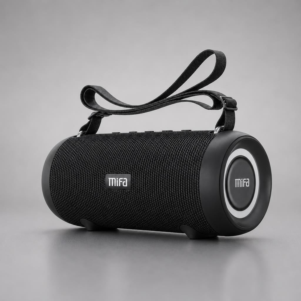 NanoTech Ti · Bocina Bluetooth MIFA A90 de 60W con luces RGB